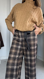 Pantalón de cuadros Navy