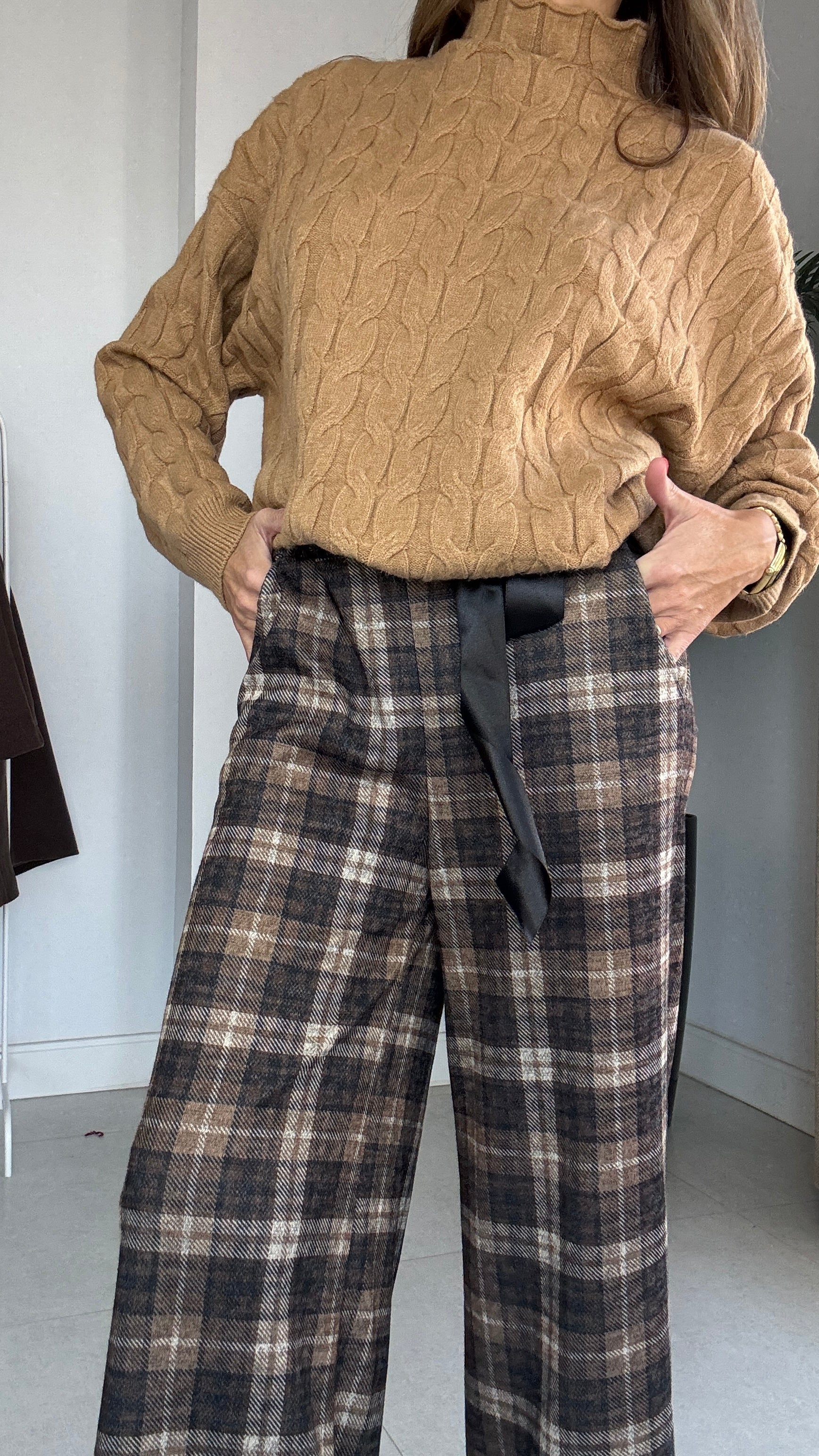 Pantalón de cuadros Navy