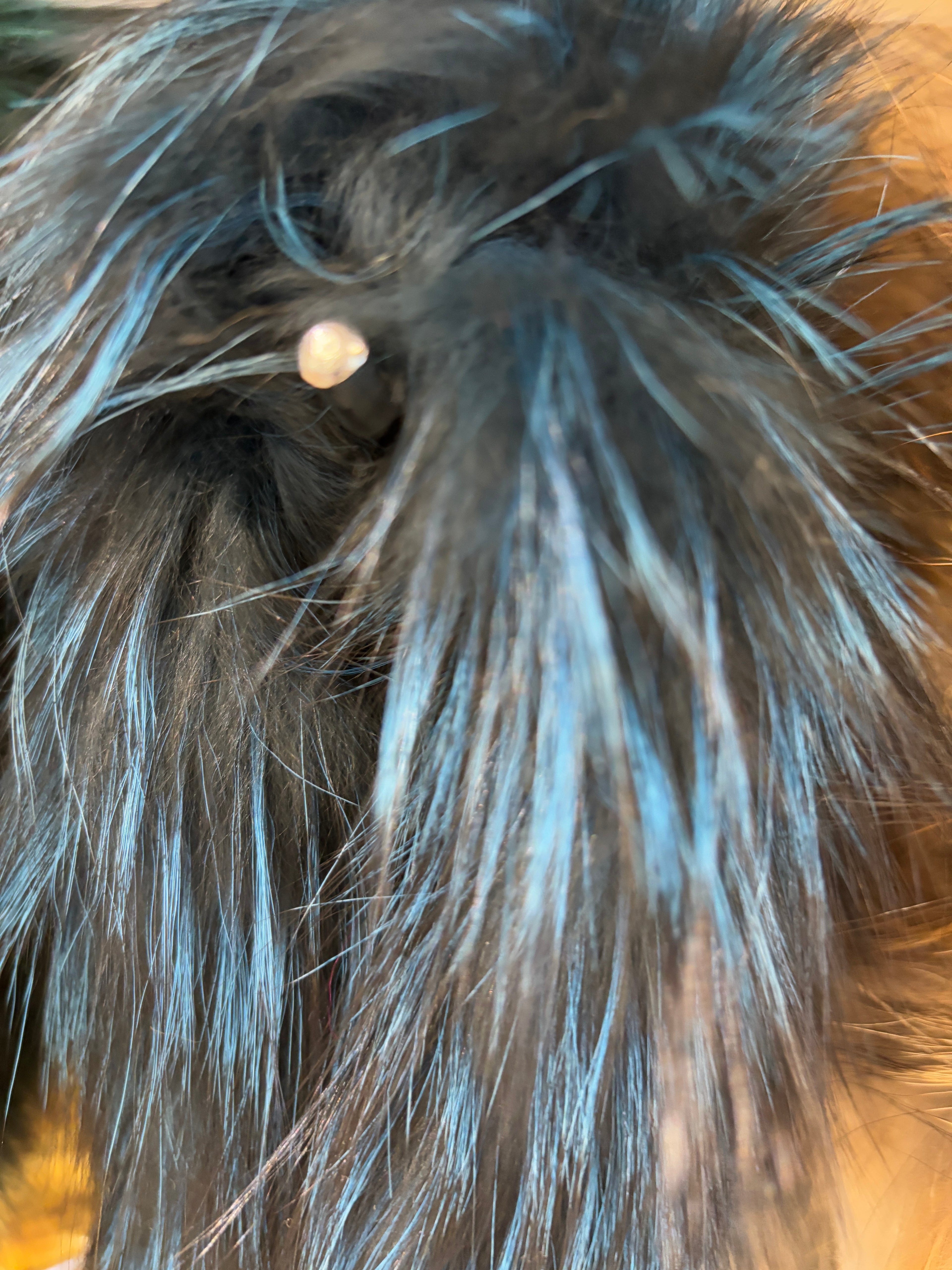 Cuello de pelo natural