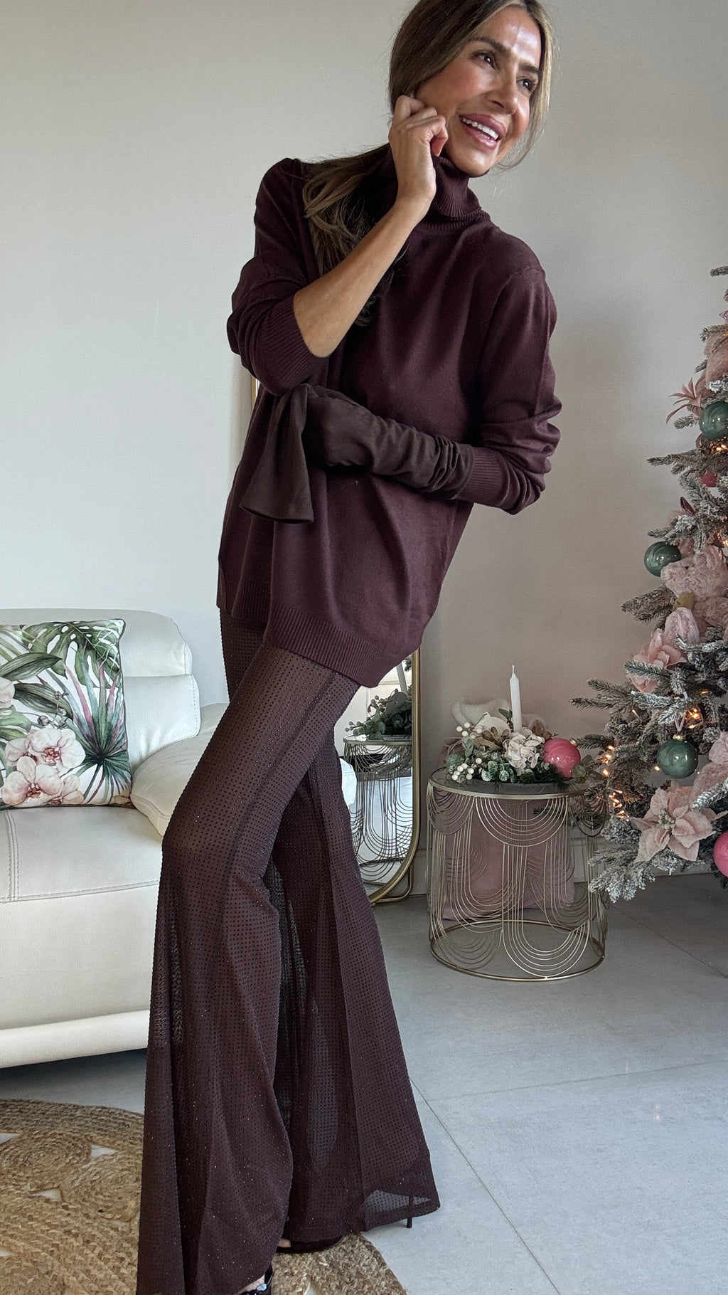 Pantalón tul con brillo