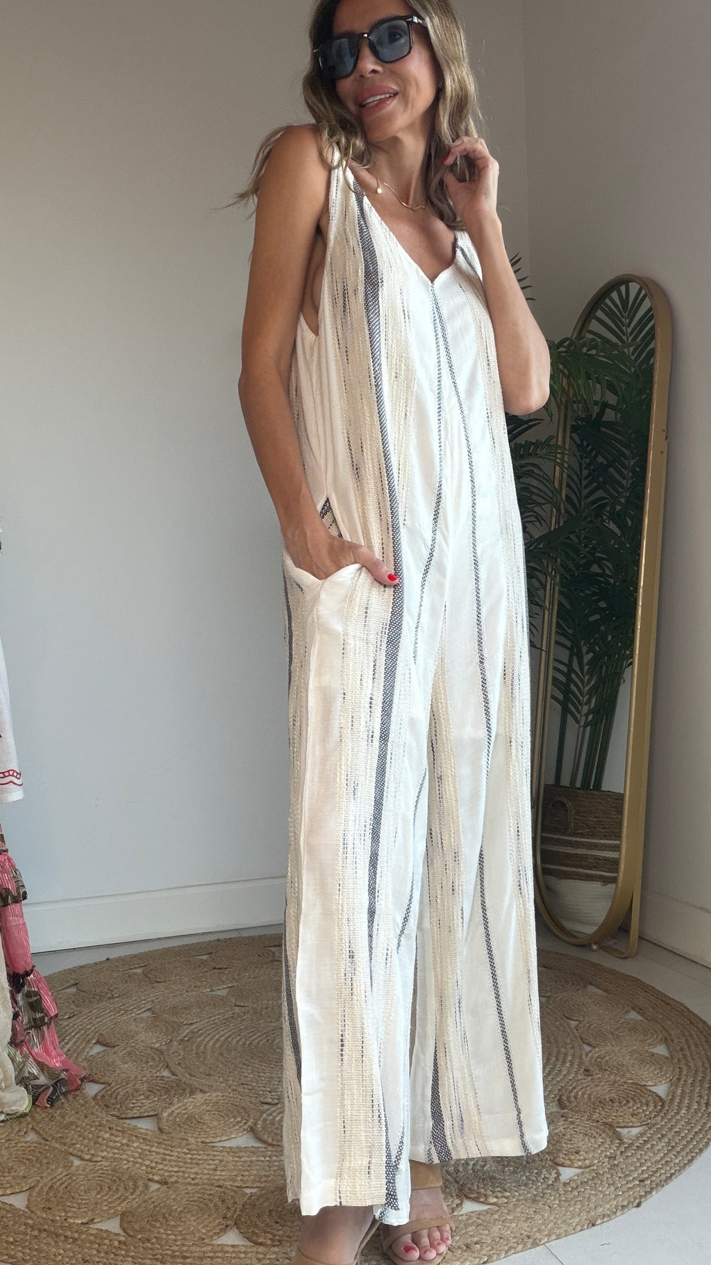Mono Boho rayas