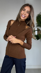 Set top y chaqueta  de punto