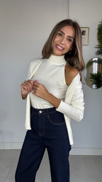 Set top y chaqueta  de punto