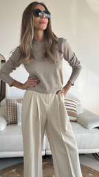 Jersey básico cuello redondo