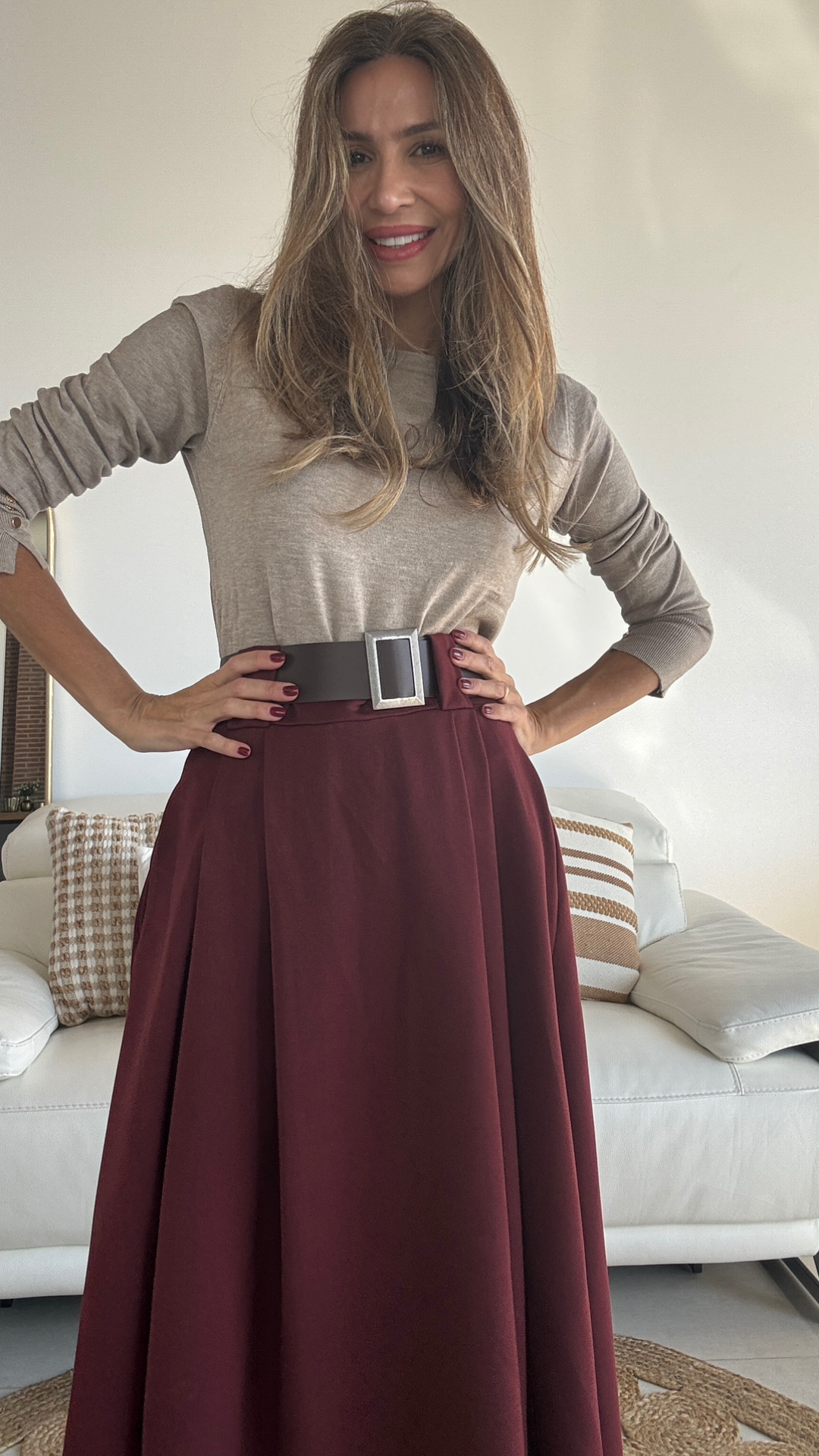 Jersey básico cuello redondo