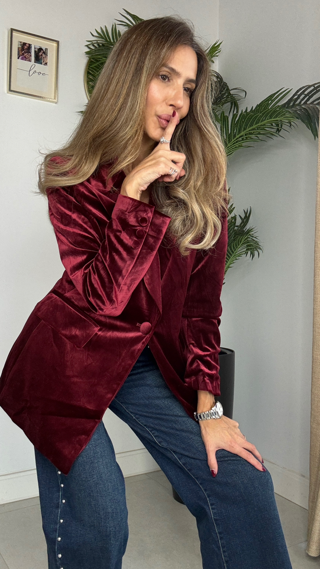 Blazer terciopelo
