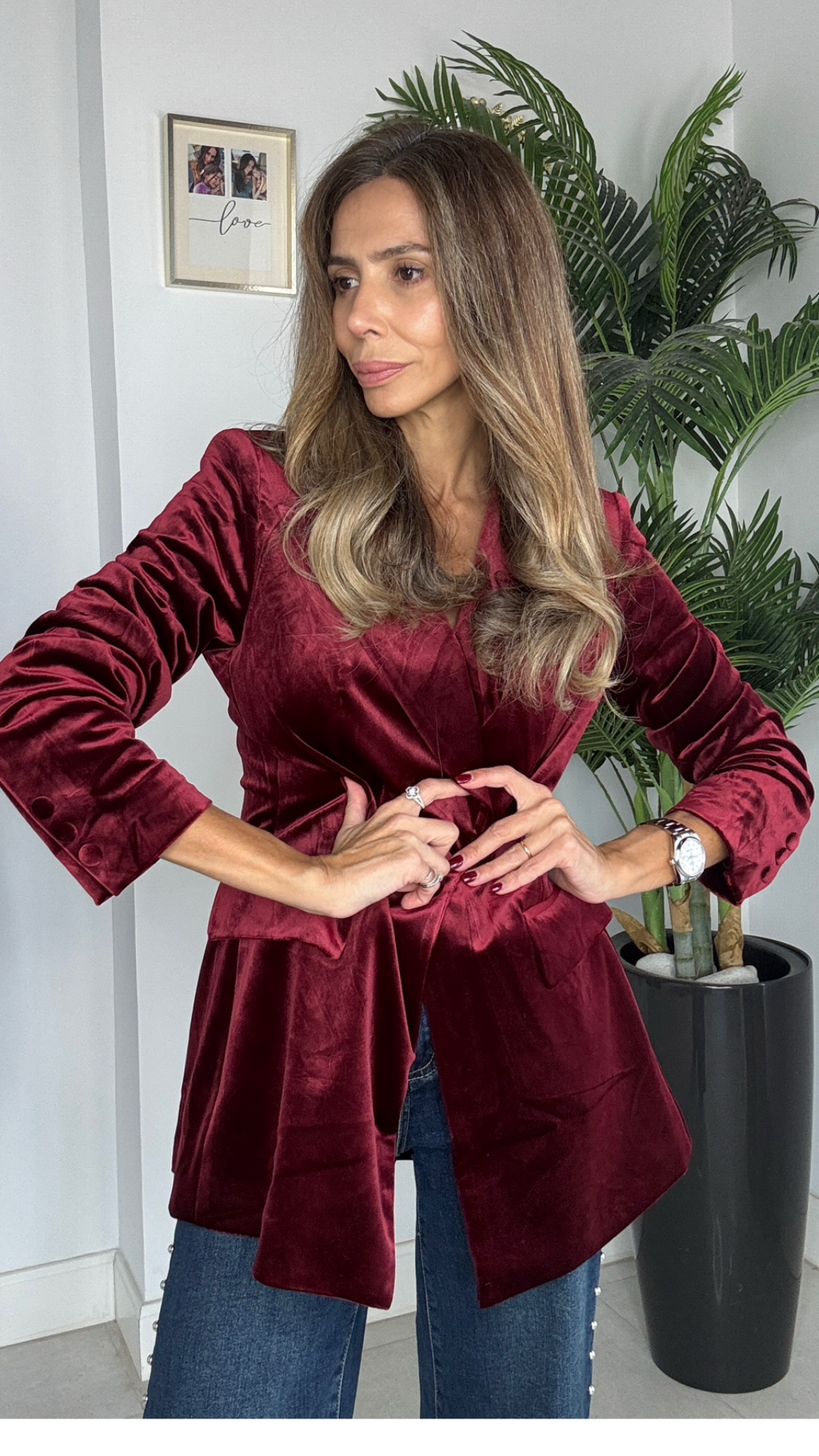 Blazer terciopelo
