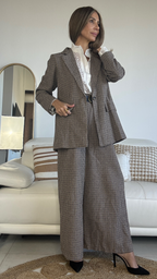 Pantalón de paño y cuadritos