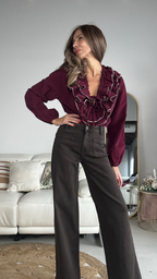 Camisa pana volantes