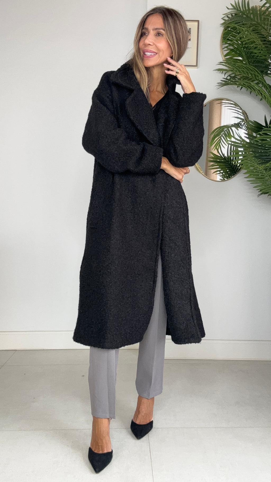 Abrigo Veloura Beige