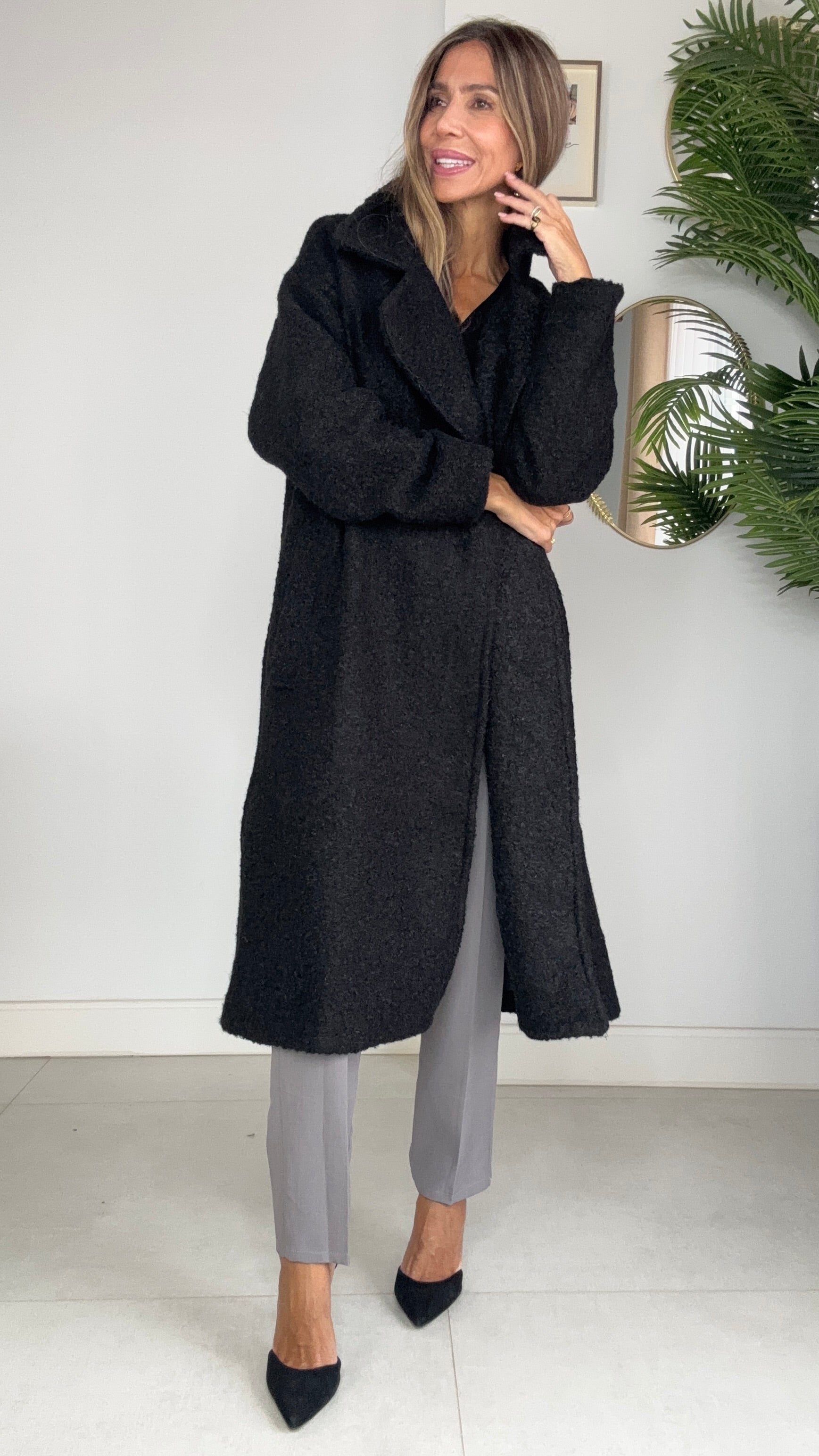 Abrigo Veloura Beige