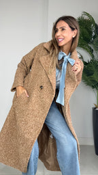 Abrigo Veloura Beige