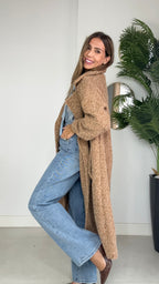 Abrigo Veloura Beige