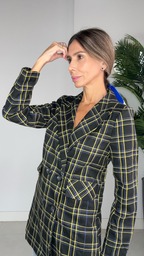 Chaqueta Tartán Negra