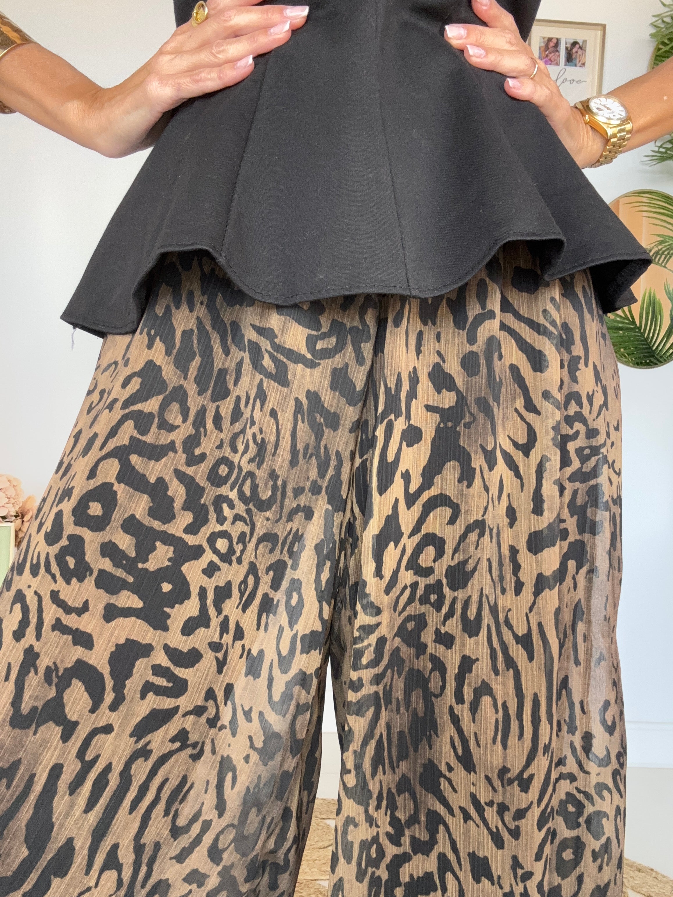Pantalón Bombacho Animal Print